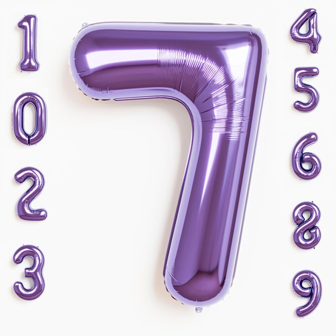 40-Inch Purple Number 7 Balloon – Foil Mylar Large 7 for Boys or Girls Birthday, Anniversary & Party Decorations (Purple) 5 x 5 x 0.7 inches